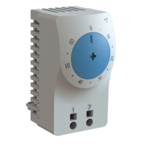HOFFMAN ATEMNOC – Termostato para Gabinete Eléctrico / Control de Temperatura en °C / Sensor Bimetálico / Riel DIN 35 mm / Terminales AWG 14