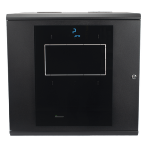 LINKEDPRO BY EPCOM SR-1912-GAP-V5 – Gabinete de Pared Abatible / Rack 19" 12U / Ventana Cristal Templado / Apertura 120° / Laterales Removibles