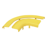 PANDUIT FRRASC4LYL – Tapa para Ángulo Recto Horizontal / 90° / Sistema 4x4 / Abertura 19 mm / ABS 94V-0 / Color Amarillo