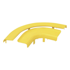 PANDUIT FRRASC4LYL – Tapa para Ángulo Recto Horizontal / 90° / Sistema 4x4 / Abertura 19 mm / ABS 94V-0 / Color Amarillo