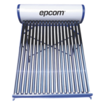 EPCOM STELPWH180 – Calentador Solar de Baja Presión / 180 L / 18 Tubos de Vacío / Acero Inoxidable Grado Alimenticio / Resistencia a Granizo 25 mm / Ánodo de Magnesio