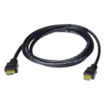 ATEN 2L-7D02H-1 – Cable HDMI / True 4K 4096x2160 @60Hz / Ethernet integrado / 2 m (6.6 ft) / 30 AWG / Conectores dorados