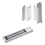 ACCESSPRO MAG600NLEDK – Kit de Control de Acceso / Chapa Magnética 280 kg (600 lbs) / Brackets Ajustables L y Z / LED Indicador de Estado / Aluminio Reforzado