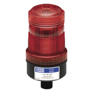 ECCO X6267-R – Mini baliza LED / Montaje permanente / SAE Clase III / 12-80 VCC / IP67 / Pulse8