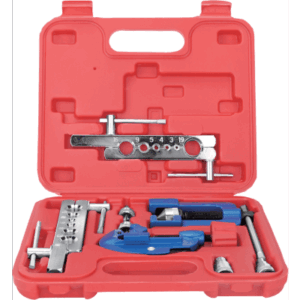 DONGCHENG D114000 – Kit de Flareado y Abocardado / Tubo 3-19 mm / Cobre, Latón y Aluminio / Incluye Cortatubos y Expansor