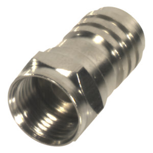 RF INDUSTRIES,LTD RFF-1402-D – Conector Coaxial F Macho / Plegable / RG-59/U / 75 Ohm / Cuerpo Níquel / 24 mm