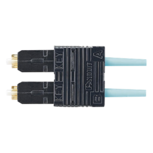 PANDUIT FSC2DMCXAQ – Conector de Fibra Óptica SC Duplex / Multimodo OM3/OM4 50/125 µm / Pre-pulido / Férula Zirconia / 900 µm Tight Buffer / Color Aqua
