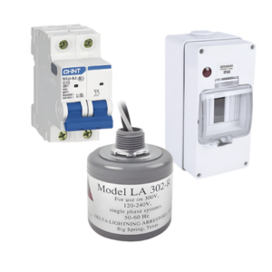 EPCOM POWERLINE PL20ACA – Kit de Centro de Carga CA / Supresor de Picos / 400 Vca / 20 A / 2 Polos / 5 ns Tiempo de Respuesta