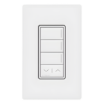 LUTRON RADIORA 3 RRSTW3RLSW – Teclado de Pared Inalámbrico RF / 3 Botones Programables / Ajuste de Intensidad Subir/Bajar / Retroiluminación LED / Acabado Satinado