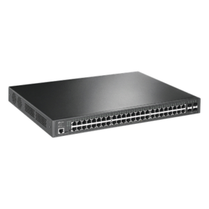 TP-LINK TL-SG3452P – Switch PoE+ L2+ / 48 Puertos Gigabit / 4 SFP 1G / Presupuesto PoE 384W / Rendimiento 104 Gbps / Montaje en Rack