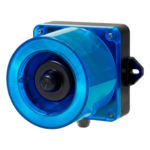 QLIGHT QWCD50-110220-B-LC – Baliza LED con Sirena Electrónica / 31 Tonos / 123 dB / IP66 / -50°C a +50°C / 110-220 VCA