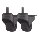 EPCOM INDUSTRIAL SDJH131 – Ruedas de 4 pulgadas / Rosca M12 / Freno de cable / Diámetro 100 mm (3.94') / Ancho 28 mm (1.1')