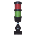 EPCOM INDUSTRIAL SIGNALING EI-2-RG-110240 – Torre LED Indicadora de Estado / 2 Niveles Rojo y Verde / Buzzer 85 dB / Voltaje Universal 110-240 VCA / Montaje 60 mm
