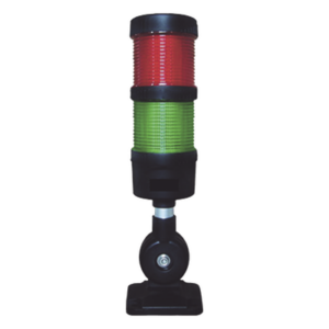 EPCOM INDUSTRIAL SIGNALING EI-2-RG-110240 – Torre LED Indicadora de Estado / 2 Niveles Rojo y Verde / Buzzer 85 dB / Voltaje Universal 110-240 VCA / Montaje 60 mm