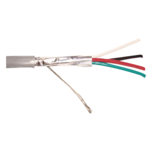 VIAKON 9274 – Cable para Alarma / 4x18 AWG / Blindado / Riser UL 1666 / 305 m (1000 ft) / Gris