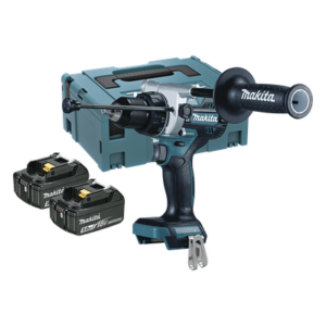 MAKITA DHP-486-RTJ – Taladro combinado / Motor sin escobillas BL / 18 V LXT / 5.0 Ah / 130 Nm / 2 velocidades / 0-550 y 0-2.100 rpm / 178 mm / 2.7 kg / 13 mm