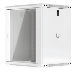 UBIQUITI UACC-RACK-12U-WALL-450-G – Gabinete Rack 12U / Montaje en Pared / 550 x 450 mm / Puerta de Vidrio Templado / Ventilación Integrada / Capacidad 50 kg
