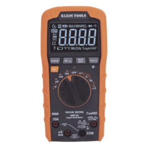 KLEIN TOOLS MM720 – Multímetro Digital / Rango Automático / TRMS 1000 V / 10 A / Temperatura / LOZ / IP42 / Caída 2 m (6.6 ft)