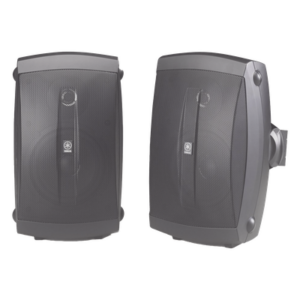 YAMAHA NSAW150 – Altavoces de Montaje en Superficie de 2 Vías / Woofer 5 in (127 mm), Tweeter 0.5 in (12.7 mm) / Semi-Exterior, 6 Ohms / Par Color Negro