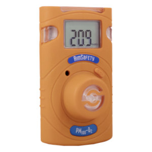 MACURCO - AERIONICS PM100-O2 – Monitor Personal de Gas / Monogás O2 / Pantalla LCD / Alarma Triple / IP67 / Durabilidad 2 Años