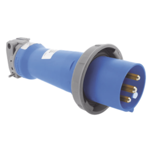 HUBBELL HUB-HBL-330-P6W – Clavija industrial / 30 A / 250 V CA / 2 Polos 3 Hilos / IP67 e IP69K / -40°C a 75°C / 0.98 ft cable