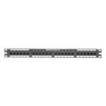 PANDUIT DP246X88TGY – Panel de Parcheo de Impacto / Categoría 6A / 24 Puertos / 1UR / 1-500 MHz / 10GBASE-T