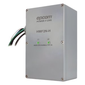 EPCOM POWERLINE HM-F2-NH – Protector de Sobretensiones / 2 Fases / 100 kA / Indicadores de Estado / Alarma Remota / IEC 61643-11 & UL 1449 4ta Edición