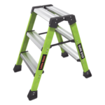 Little Giant Ladder Systems SURESTEP – Taburete de Fibra de Vidrio / 2 Peldaños / Capacidad 170 kg (375 lbs) / Clasificación IAA / Plataforma 19x36 cm