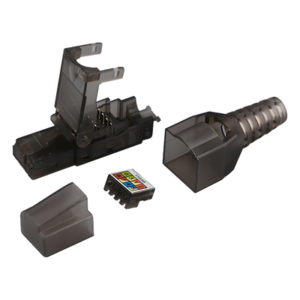 LINKEDPRO BY EPCOM LP-KJ-6A-17U – Plug RJ45 / Cat 6A UTP / Sin Herramienta / 50µ Oro / -40°C a 70°C / 22-26 AWG