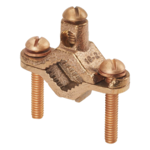 PANDUIT GPC2-1D-C – Abrazadera de Tierra Física / Bronce Anticorrosión / Conductor 2 AWG / Entierro Directo / Tubo 12.7 mm a 25.4 mm (0.5 a 1 in)
