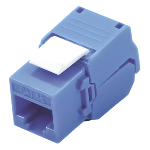LINKEDPRO BY EPCOM LP-KJ-516-TTBU – Módulo Jack Keystone / Cat5e / Toolless / Terminación 180° / RJ45 / Sin blindaje / Azul