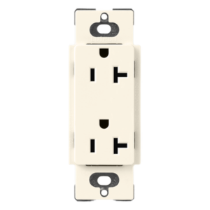 LUTRON ELECTRONICS SCR20BI – Contacto Dúplex de Pared / 20 A / 125 V / Terminales Laterales o Push-In / Acabado Satin Colors / Sin Tamper-Resistant