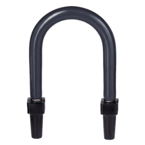 RAWELT AU-34-PC – Abrazadera U de Pata Larga / Recubrimiento PVC 40 mils / Acero Galvanizado / Tubo 1/2" (12.7 mm) / IK09 / UL 203 / NEMA RN-1