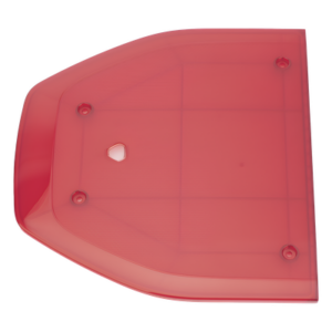 SIGNALPRO 9ALRDNL04000 – Domo Lateral de Reemplazo / Compatible con Barra de Luces SP216 / Color Rojo / Alta Resistencia / Diseño Aerodinámico