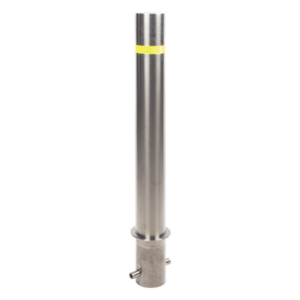 ACCESSPRO XB-900-F – Bolardo Fijo / Acero Inoxidable 304 / 900 mm (35.4 in) / Diámetro 114 mm / Espesor 2 mm / Acabado Pulido
