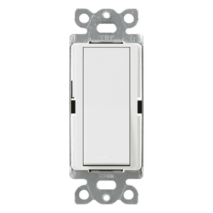 LUTRON ELECTRONICS CA1PSWHS – Apagador de Pared Unipolar / 15 A / 120/277 V / Paleta Decoradora / Cargas Generales y Motores / Acabado Brillante