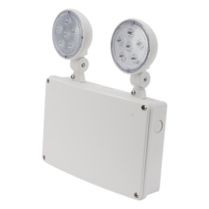 SFIRE SFWMC – Luz de Emergencia LED / 600 lm / 3W / Montaje Universal / 120-277 VAC / Batería 6V 4.5Ah