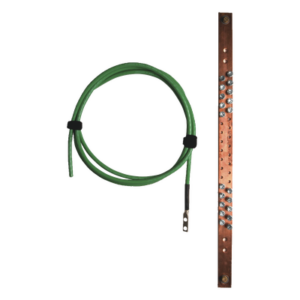 SIEMON VP-GRD – Barra de puesta a tierra / 19in / Cable 6 AWG 2m (6.56 ft) / Terminal compresión doble orificio