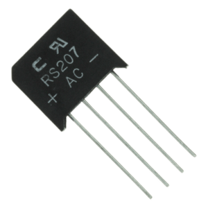 SYSCOM PARTS RS-204AC – Puente Rectificador / 2 A / 50 A Sobrepico / 175°C / Epoxy