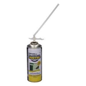 SURTEK SYS-113-500 – Espuma de Poliuretano / Capacidad 300 ml / Válvula de una sola aplicación / Multiusos / Resistente a temperatura y agua
