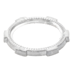 ANCLO ANC-CT200 – Contratuerca Metálica / Zamac 51 mm (2") / Diámetro 74 mm / Estrías para Continuidad de Tierra / Acabado Zinc Bruñido