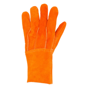 SURTEK SYS-GCAL – Guantes de Protección Industrial / Carnaza Reforzada / Puño Largo 12.5 cm / Resistencia a Abrasión y Temperaturas Moderadas / Expulsión Rápida