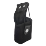 SYSCOM SFPU-B – Funda para Radio / Nylon Resistente / Presilla para Cinto / Correa con Broche Metálico / Ajustable 65 x 85 a 100 x 37 mm / Universal