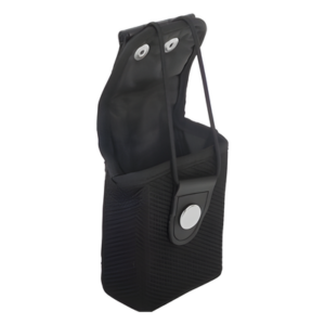 SYSCOM SFPU-B – Funda para Radio / Nylon Resistente / Presilla para Cinto / Correa con Broche Metálico / Ajustable 65 x 85 a 100 x 37 mm / Universal