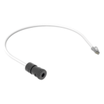 PANDUIT FC-ICCP0.5MWH – Cable de Conexión en Campo Jack a Plug RJ45 / Cat 6A / CMP Plenum / 0.5 m (1.64 ft) / Blanco