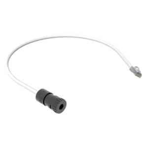 PANDUIT FC-ICCP0.5MWH – Cable de Conexión en Campo Jack a Plug RJ45 / Cat 6A / CMP Plenum / 0.5 m (1.64 ft) / Blanco