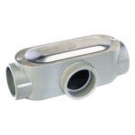 RAWELT OT-0077C – Caja de Conexión Ovalada / Tipo T / 1 1/2" (38.1 mm) / Volumen 512.6 cm³ / Aluminio Diecast / NPT / UL y CSA