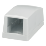 PANDUIT CBX1WH-A – Caja de Montaje en Superficie / 1 Puerto Mini-Com / Bajo Perfil / ABS / 26.3 x 23.2 x 48.1 mm