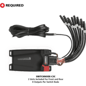 ECCO SWITCHNODEC3C – Módulo de Nodo de Interruptores / 8 Salidas de Iluminación / Plug-and-Play / Integración con Sirenas Z3 y SIB