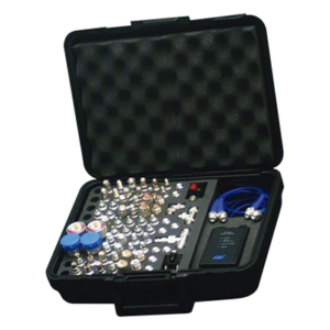 RF INDUSTRIES,LTD RFA-4022 – Kit de Adaptadores RF / 74 Piezas / Frecuencia 6 GHz / Estuche con Bisagras / Incluye Probador y Cables